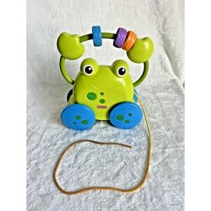 Fisher Price Growing‎ Baby Pull Along Grog FROGGIE Early Learning Toy